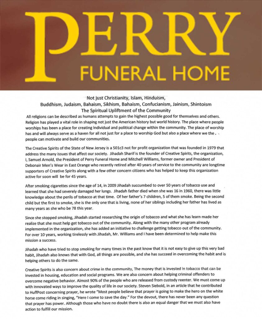 Perry Funeral Home – The Spiritual Upliftment of the Community